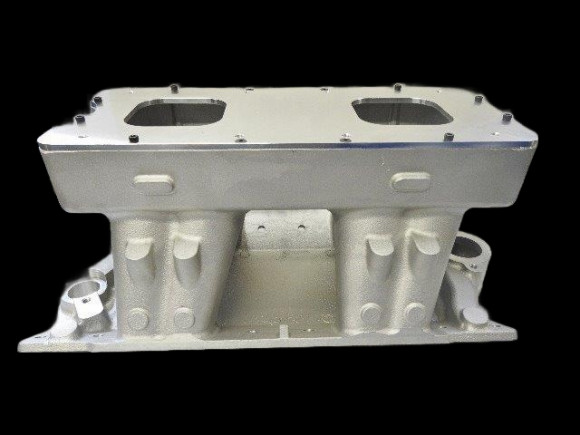 7070 ALKYDIGGER SB CHEVY STD DECK 23 Degree SATIN Tunnel Ram